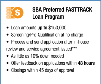 SBA Preferred Fasttrack Loan Program